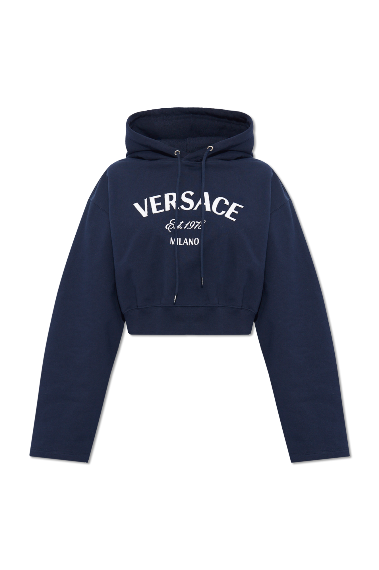 Navy blue 2024 cropped hoodie